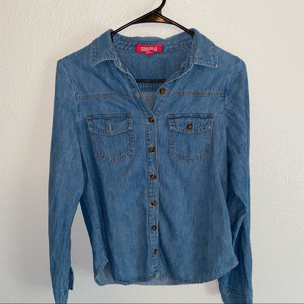 F21 button up